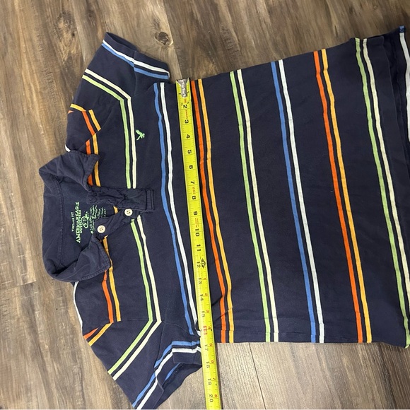 Navy American Eagle Outfitters Striped Polo Shirt - Picture 5 of 5